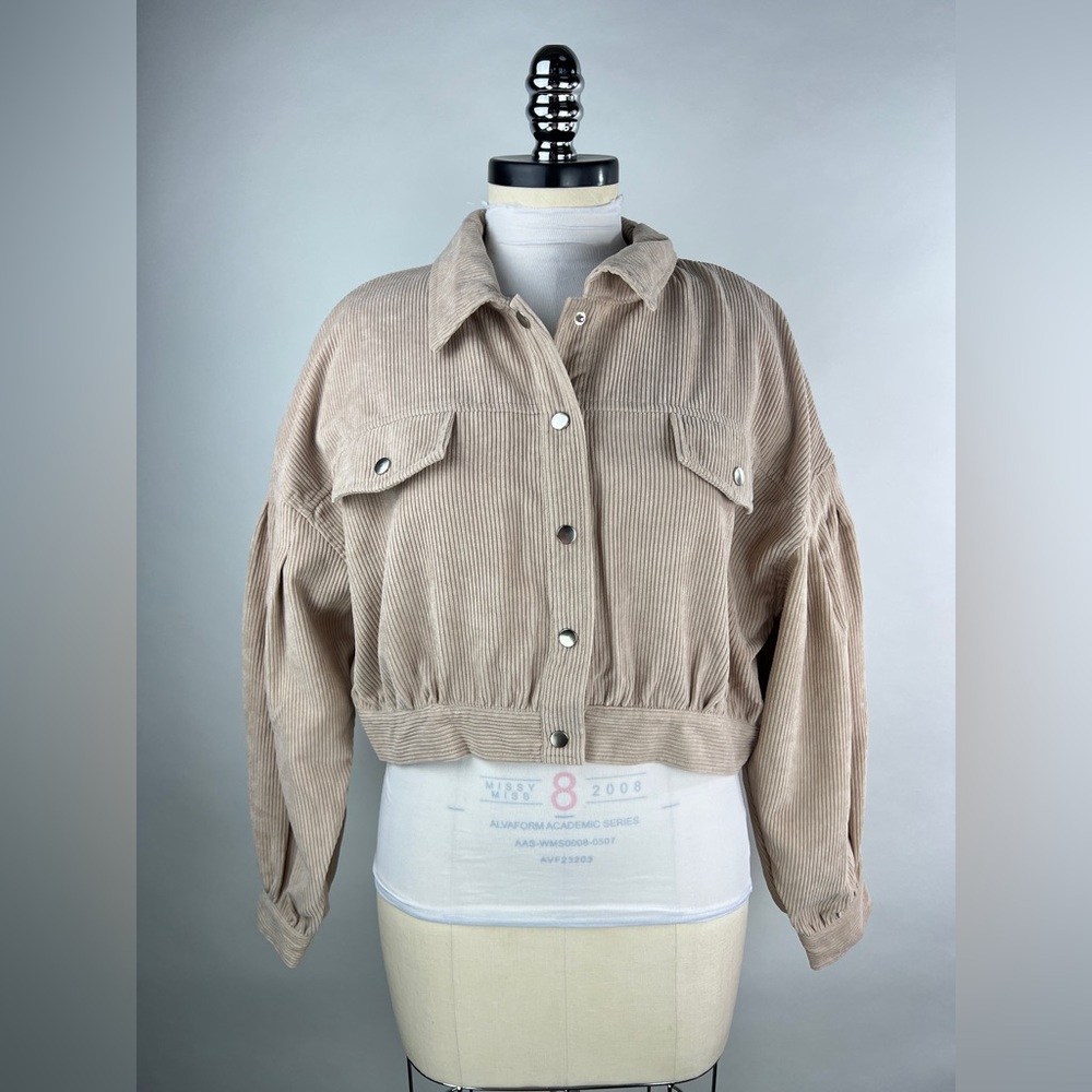 💚 2896. Corduroy Cropped Jacket